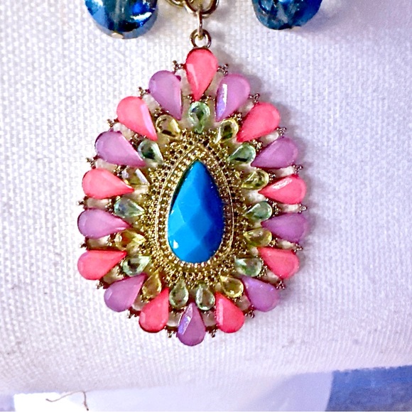 Statement‎ Necklace Lot of 2 Pieces Layered Jewelry Necklace Accessories - Picture 3 of 9